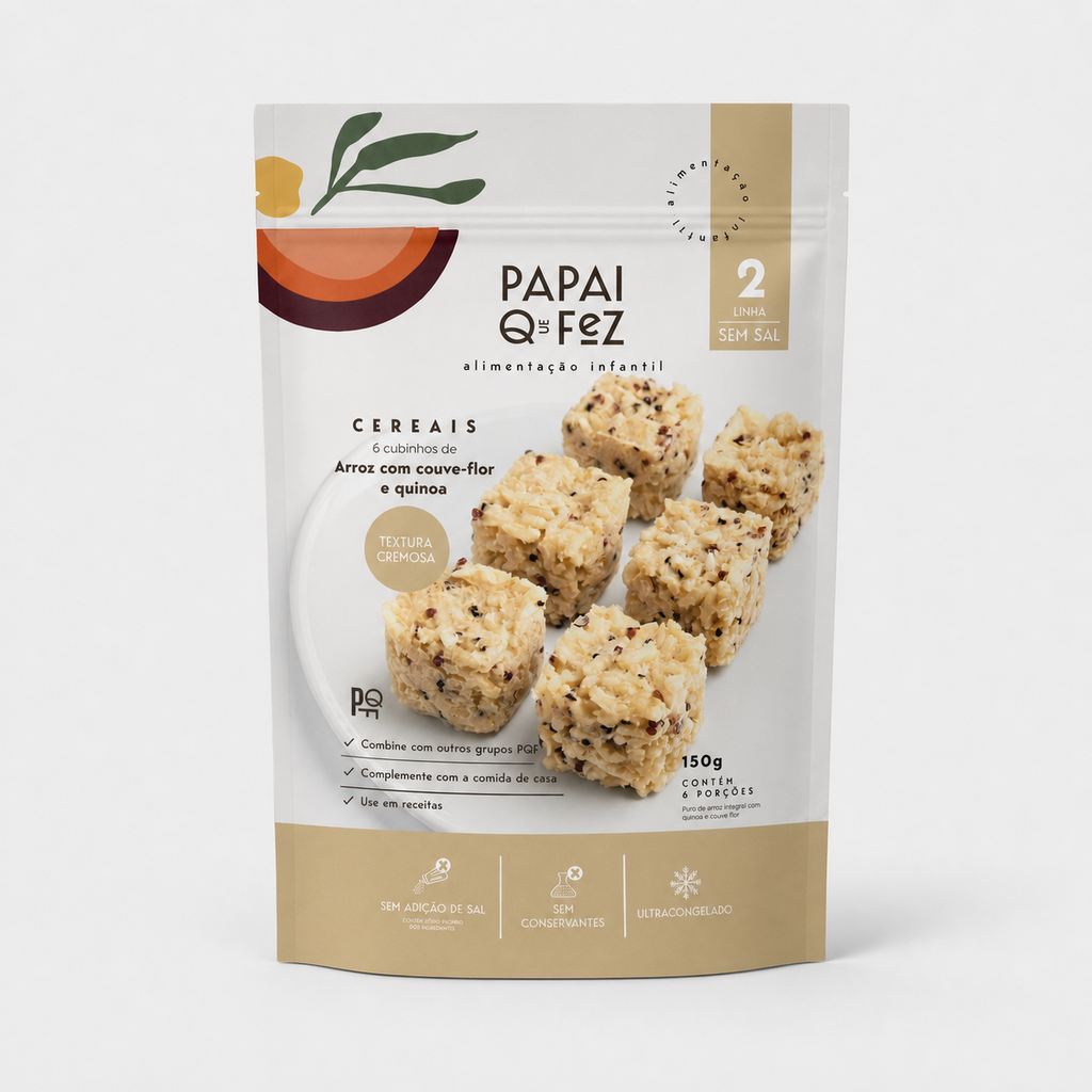 Arroz Integral com Quinoa e Couve Flor