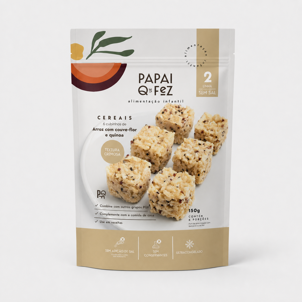 Arroz Integral com Quinoa e Couve Flor