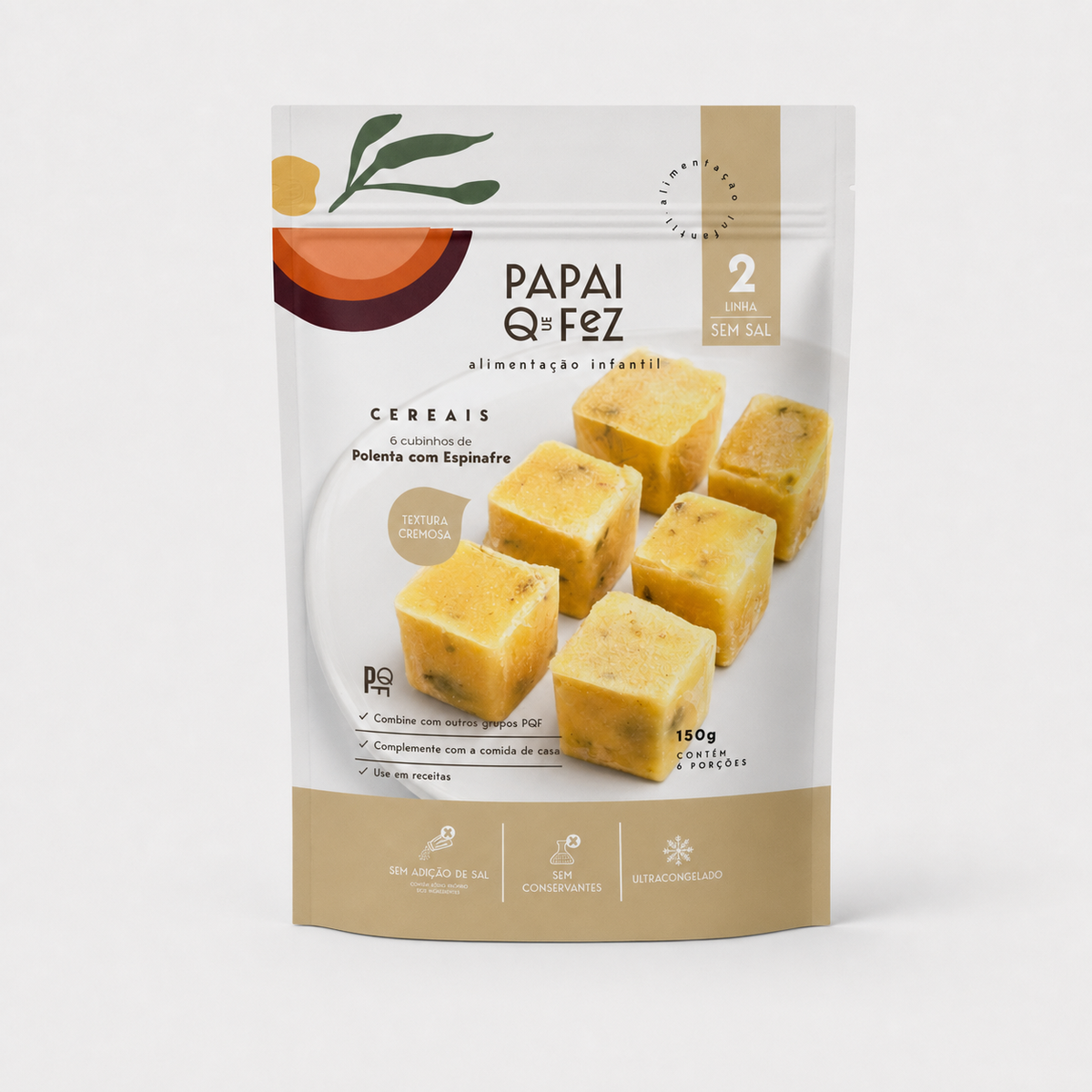 Polenta com Espinafre
