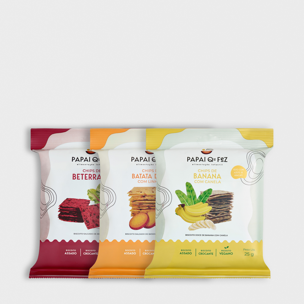 Kit Chips 3 Sabores - 3un