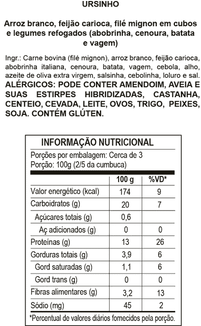 Comidita Ursinho