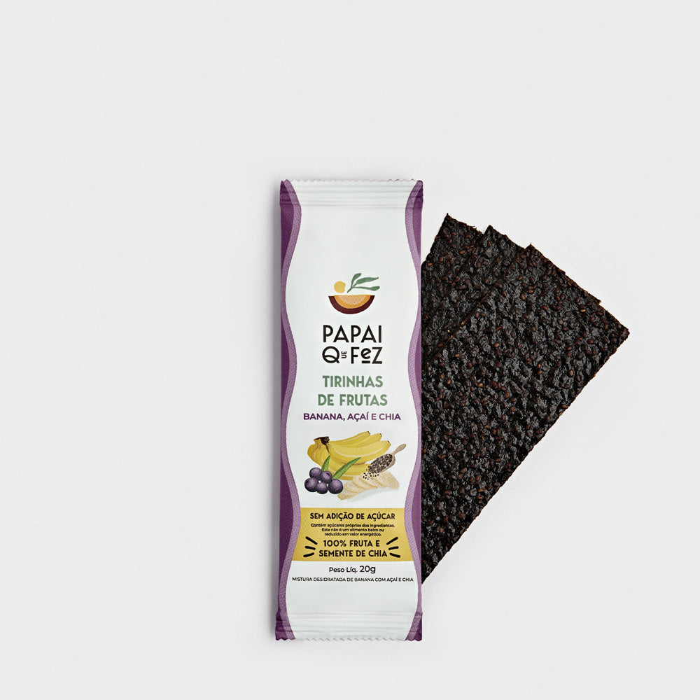 Tirinha de Açaí, Banana e Chia