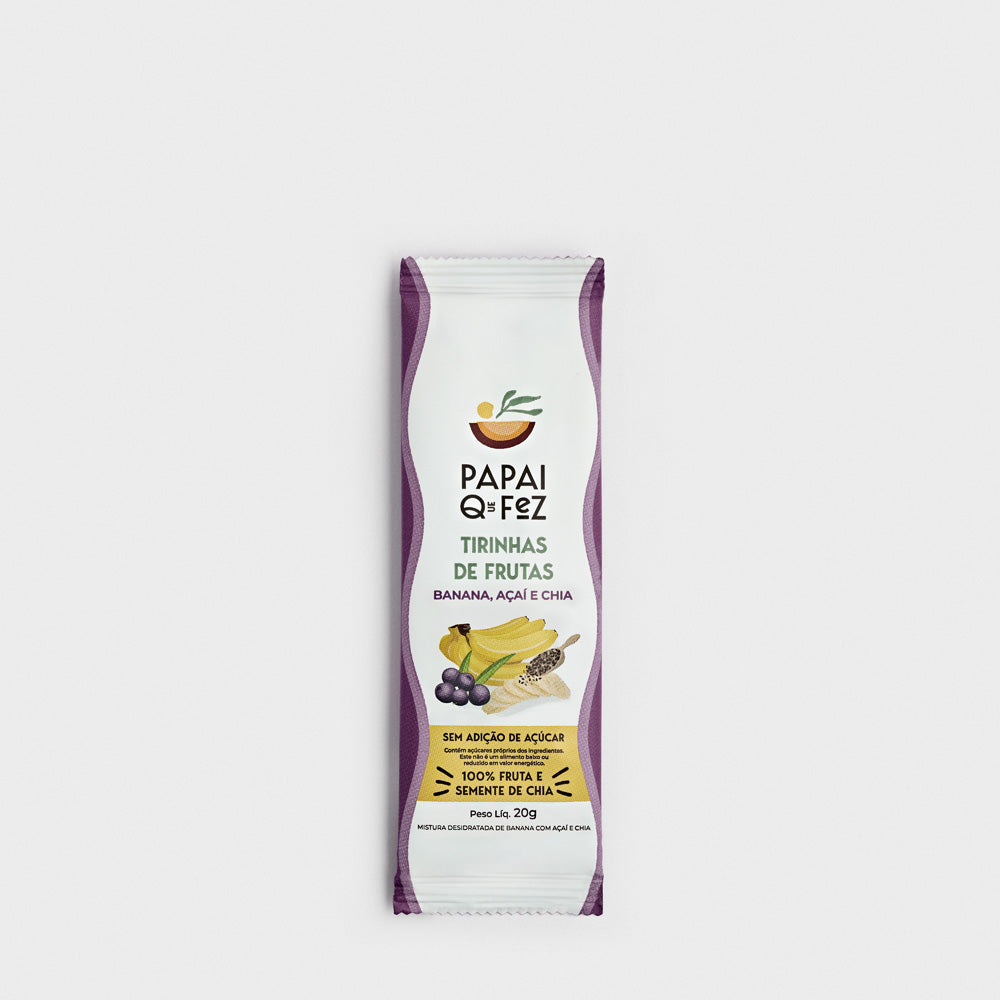 Tirinha de Açaí, Banana e Chia